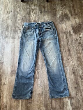 BKE Men's Light Blue Relaxed Straight Jeans